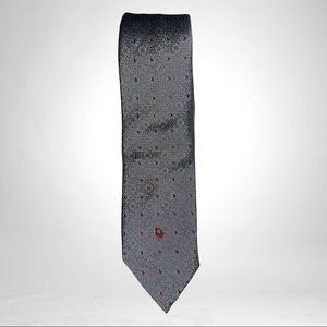 Dior Silk Blend Tie, grey/red/white/blu. 58” GOOD CONDITION